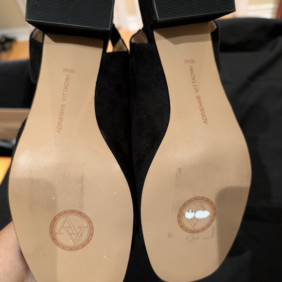 Adrienne Vittadini black suede sandals - Picture 4 of 4